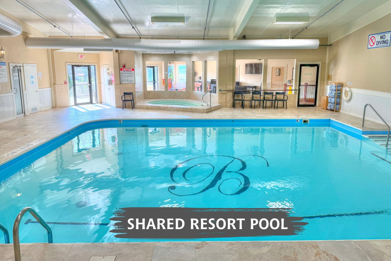 The resort-style pool at The Club at Berlin Resort, included with every Ferngully Creek stay